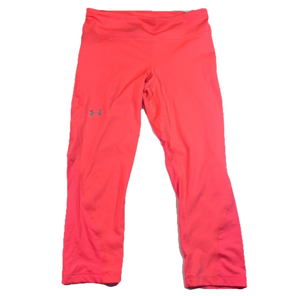 UNDER ARMOUR women's Leggings Heat Gear Compression Salmon Pants Womens Size‎ M